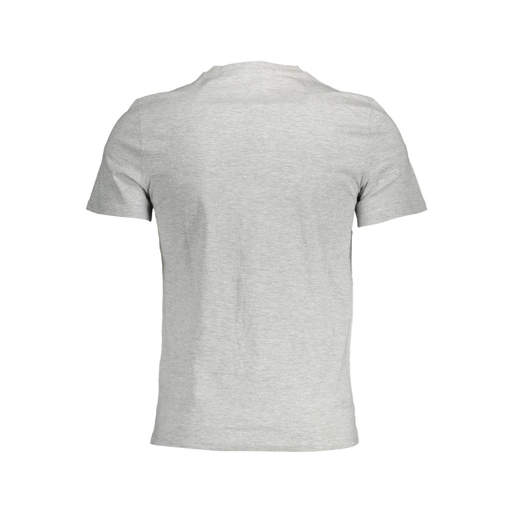 T-Shirt by Guess Jeans for men in viscose cotton brown & gray showcases a chic silhouette, artfully detailed with a chic and for a chic finish.