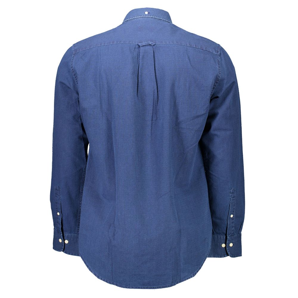 Gant Men's Regular-Fit Long-Sleeve Cotton Shirt - Blue Signature
