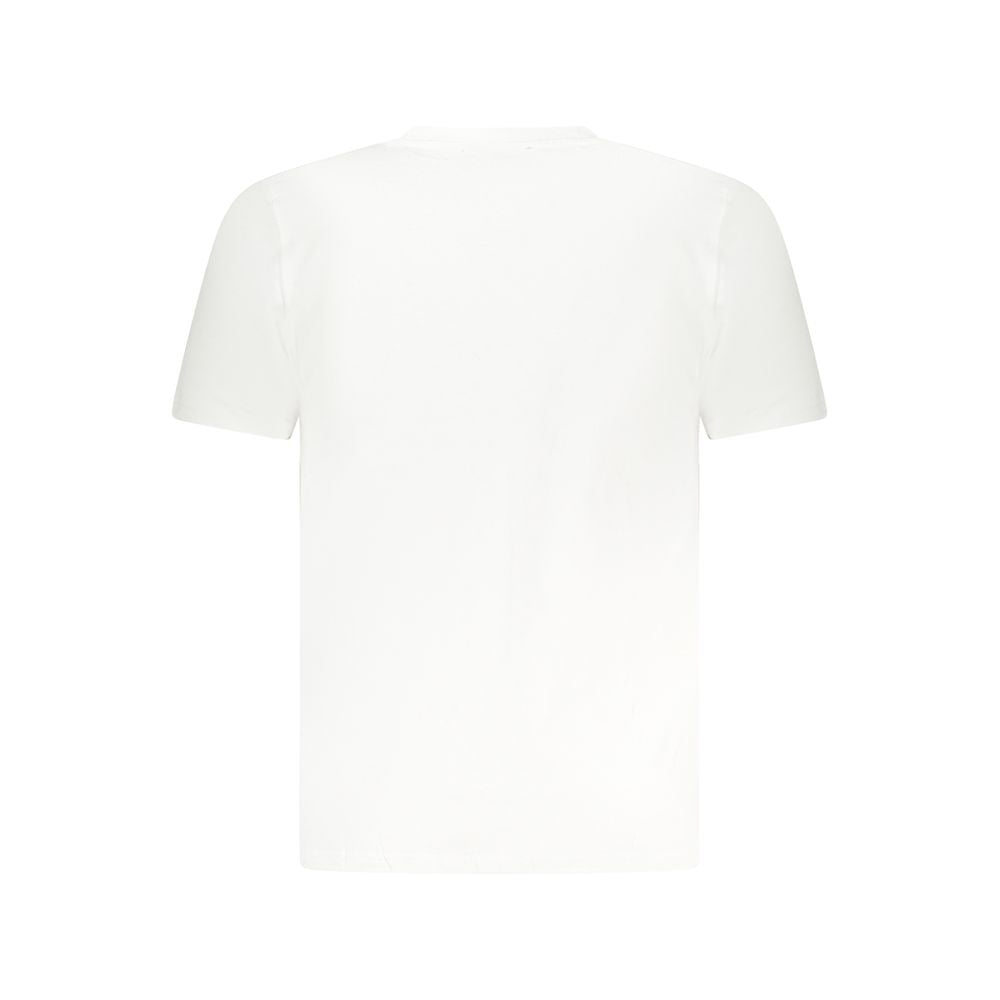 T-Shirt by Cavalli Class for men in cotton white & print features a plush silhouette, showcasing a sophisticated and for a truly plush finish.