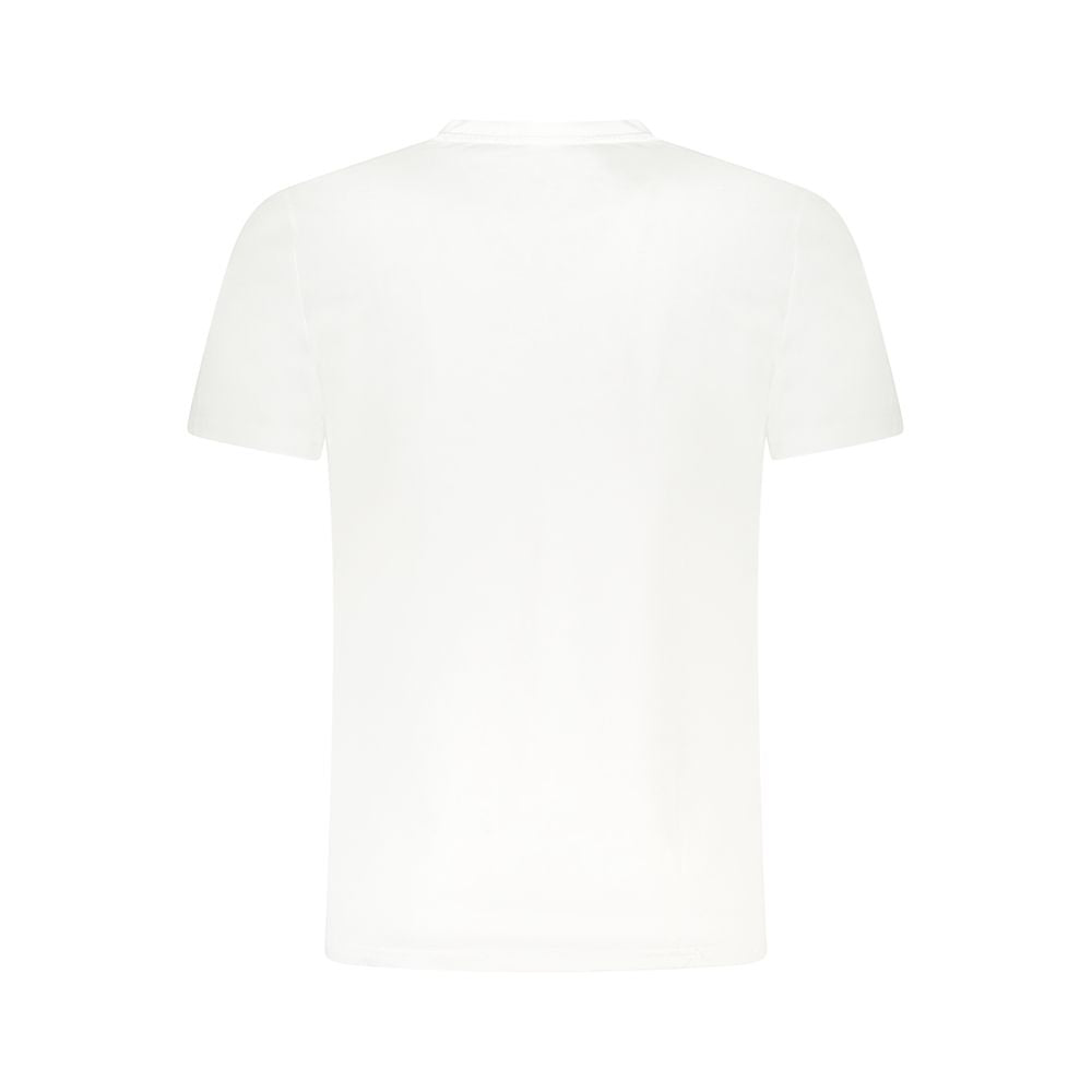 T-Shirt by Cavalli Class for men in cotton white & print features an on trend silhouette, perfectly showcasing a on trend and for an elevated aesthetic.