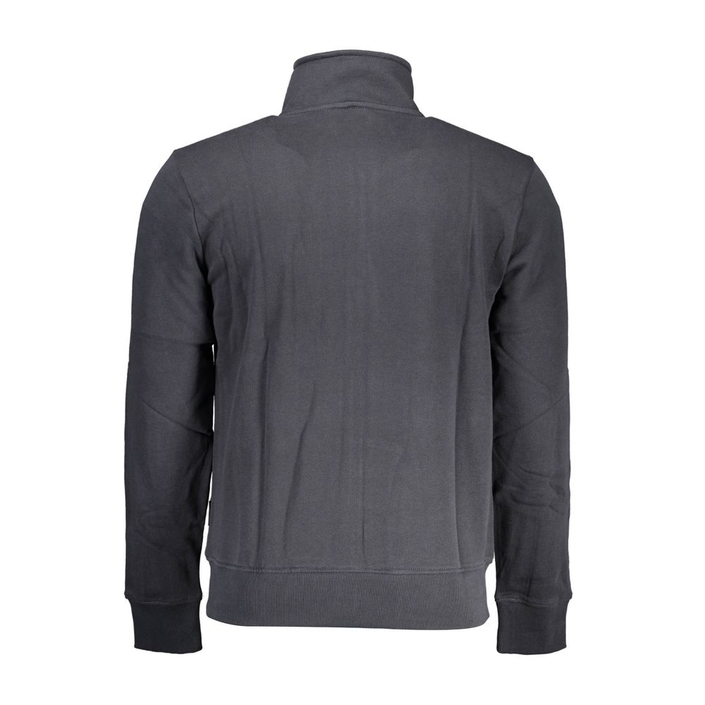 Sweatshirt by Napapijri for men in stretch cotton black features an exquisite silhouette, showcasing and details for a exquisite look.