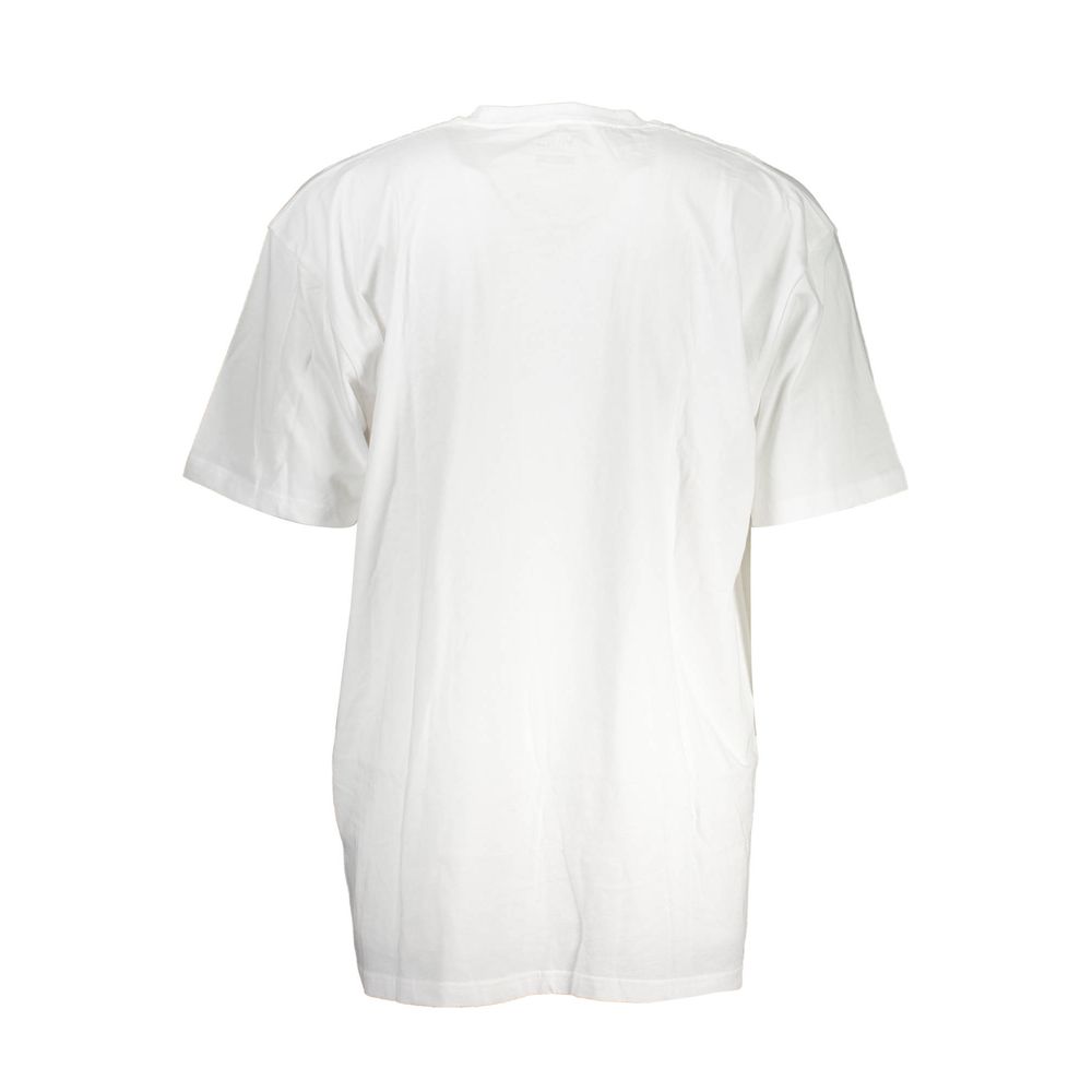 T-Shirt by Vans for men in cotton white showcases a fashionable silhouette, elegantly detailed with a fashionable and for a sophisticated, high-fashion look.