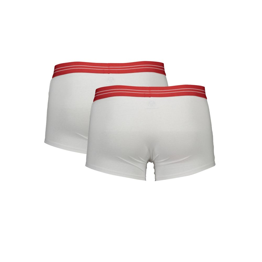 North Sails Men's Stretch Cotton Underwear Boxer Shorts - White