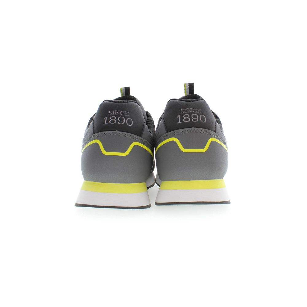 Sneakers by U.S. POLO ASSN. for men in polyester & polyethylene brown & gray presents a sumptuous silhouette, artfully capturing the essence of the Men's Fashion Polyester & Polyethylene Sneakers with its sumptuous fashion style design.