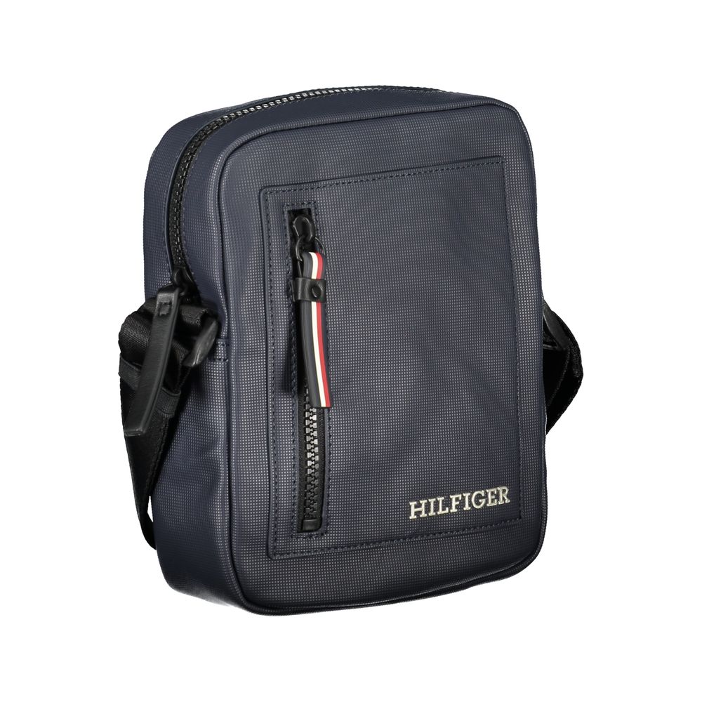 Shoulder Bag by Tommy Hilfiger for men in polyethylene blue features a effortless chic silhouette with a secure zipper, ample external-pockets & internal-pockets, and versatile shoulder-strap & adjustable-strap for a effortless chic finish.