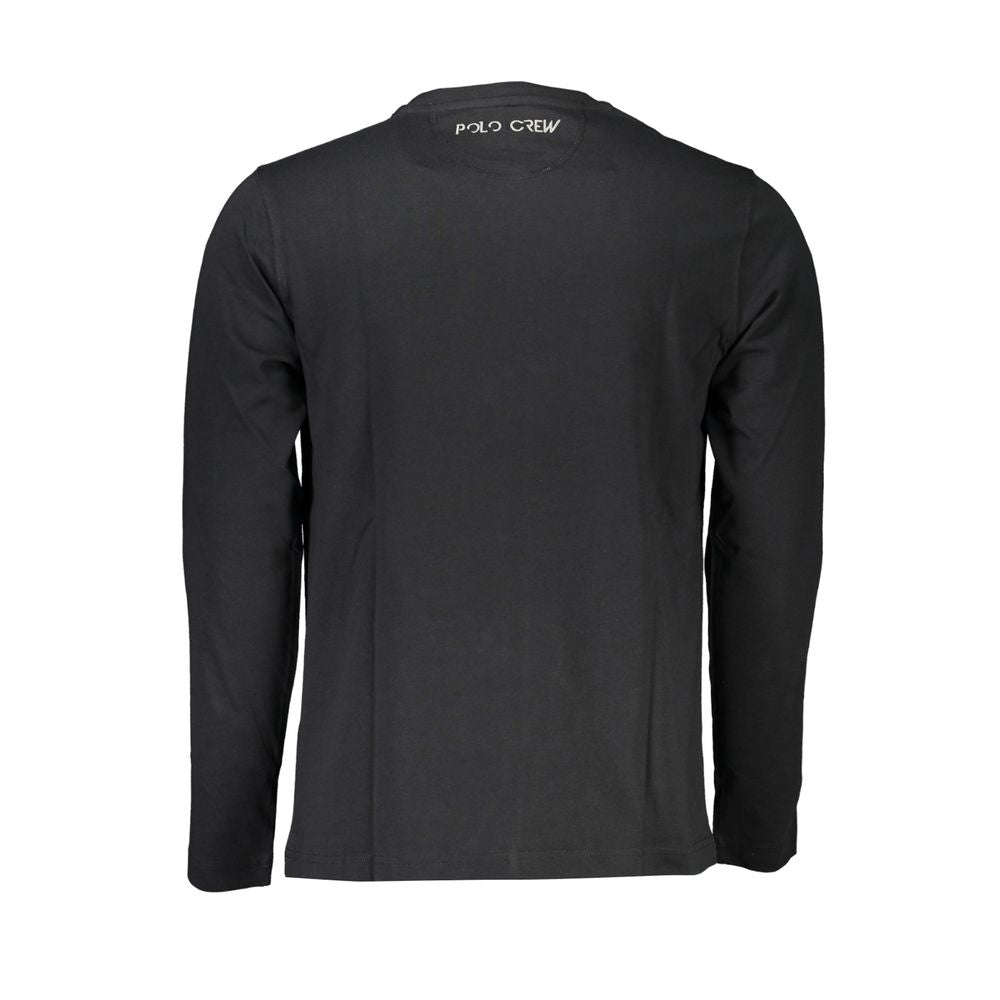 La Martina Men's Regular-Fit Crew Neck Cotton T-Shirt - Black
