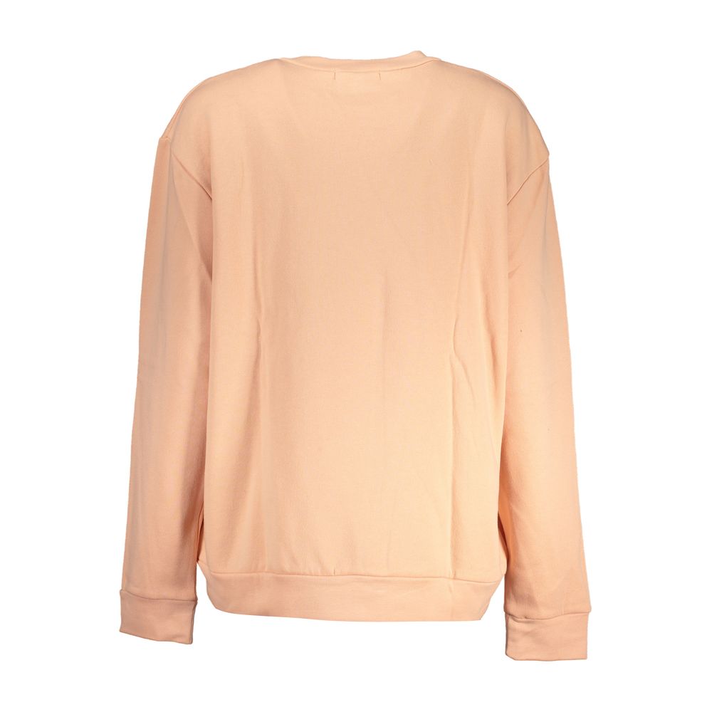 Sweatshirt by Cavalli Class for women in cotton polyester pink & signature showcases a slouchy chic silhouette, artfully detailed with a slouchy chic and for a slouchy chic finish.