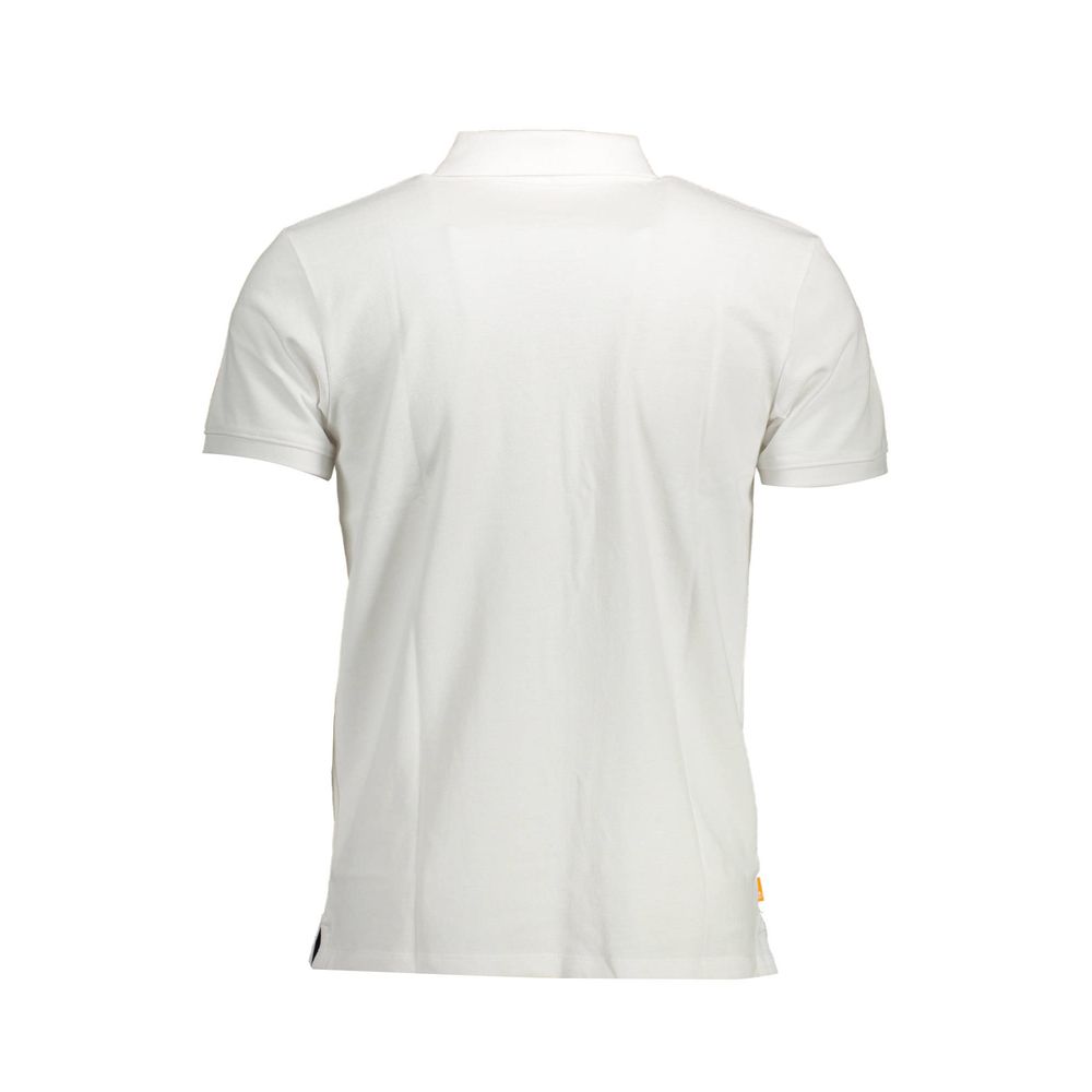 Polo Shirt by Timberland for men in cotton white presents a crisp silhouette, artfully detailed with a crisp and crisp .