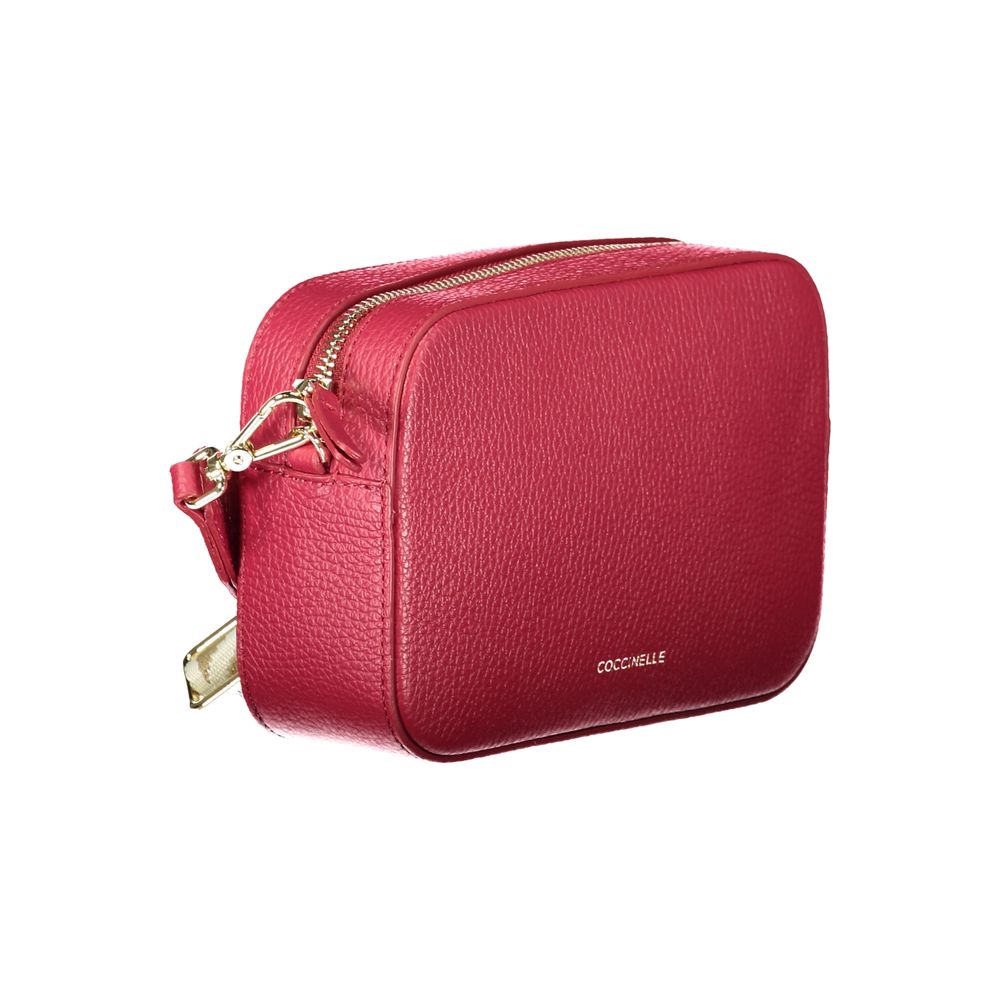 Coccinelle Tebe Leather Crossbody Handbag - Red