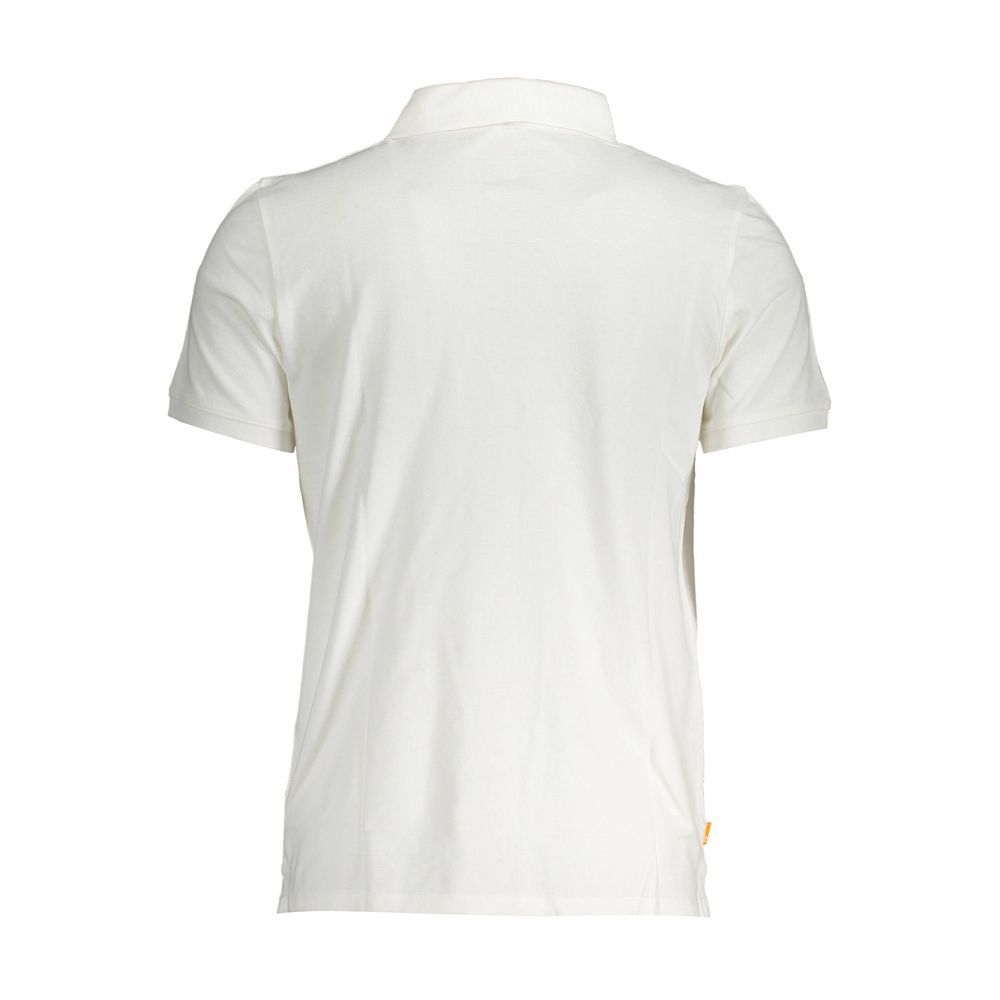 Polo Shirt by Timberland for men in cotton white presents a sleek silhouette, featuring a refined and for a sleek finish.