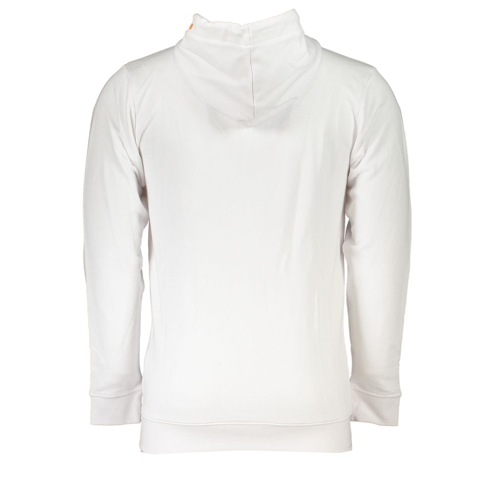Cavalli Class Crisp Men's Cotton Polyester Hooded Sweatshirt Hoodie - White Print