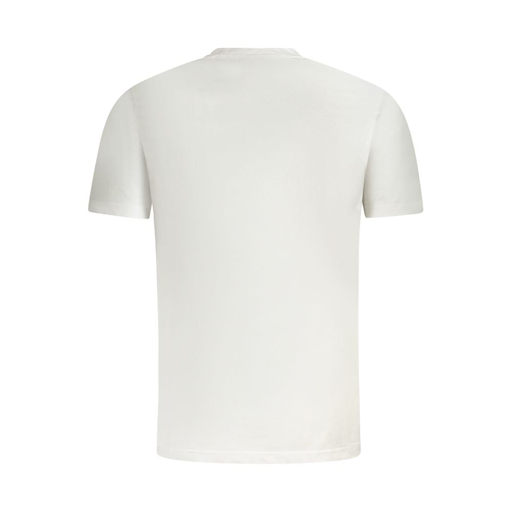 T-Shirt by Fila for men in organic cotton white & print features an on trend silhouette, perfectly showcasing a on trend and crew neckline for an elevated aesthetic.