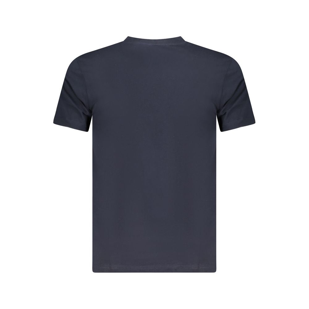 T-Shirt by Cavalli Class for men in cotton blue showcases a chic silhouette, artfully detailed with a chic and for a chic finish.