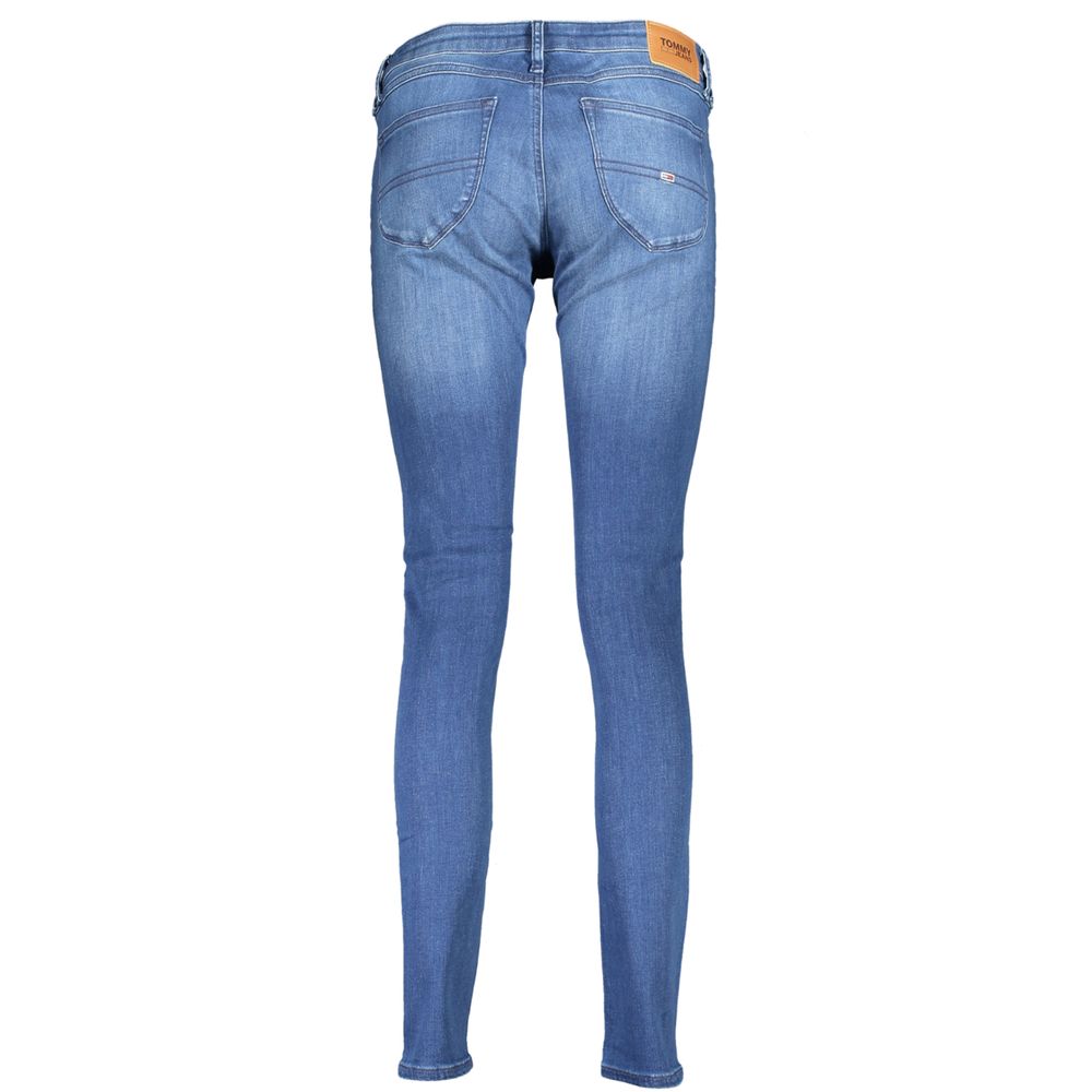 Tommy Hilfiger Women's Skinny Low-Rise Stretch Denim Cotton Jeans - Blue