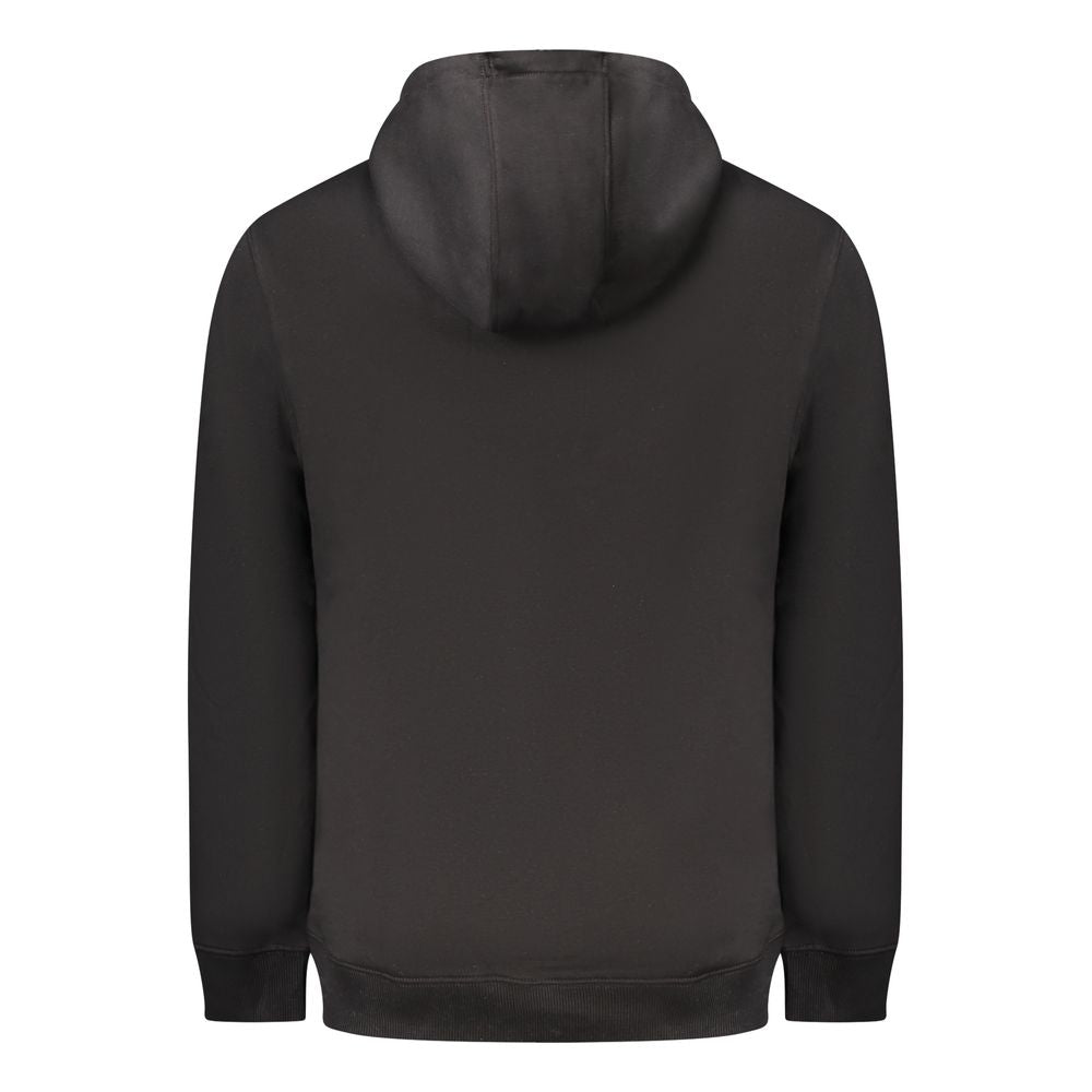 Hooded Sweatshirt Hoodie by Tommy Hilfiger for men in cotton polyester black features an dramatic silhouette, showcasing a sophisticated and dramatic for a refined, modern aesthetic.