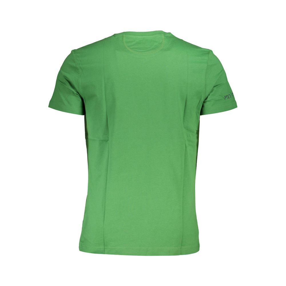 La Martina Men's Regular-Fit Crew Neck Cotton T-Shirt - Green Signature Print