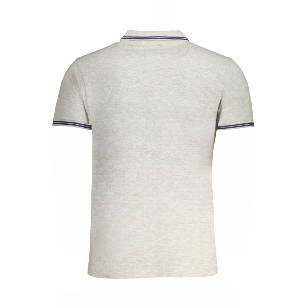 Polo Shirt by Cavalli Class for men in cotton brown & gray presents a crisp silhouette, artfully detailed with a crisp and crisp .