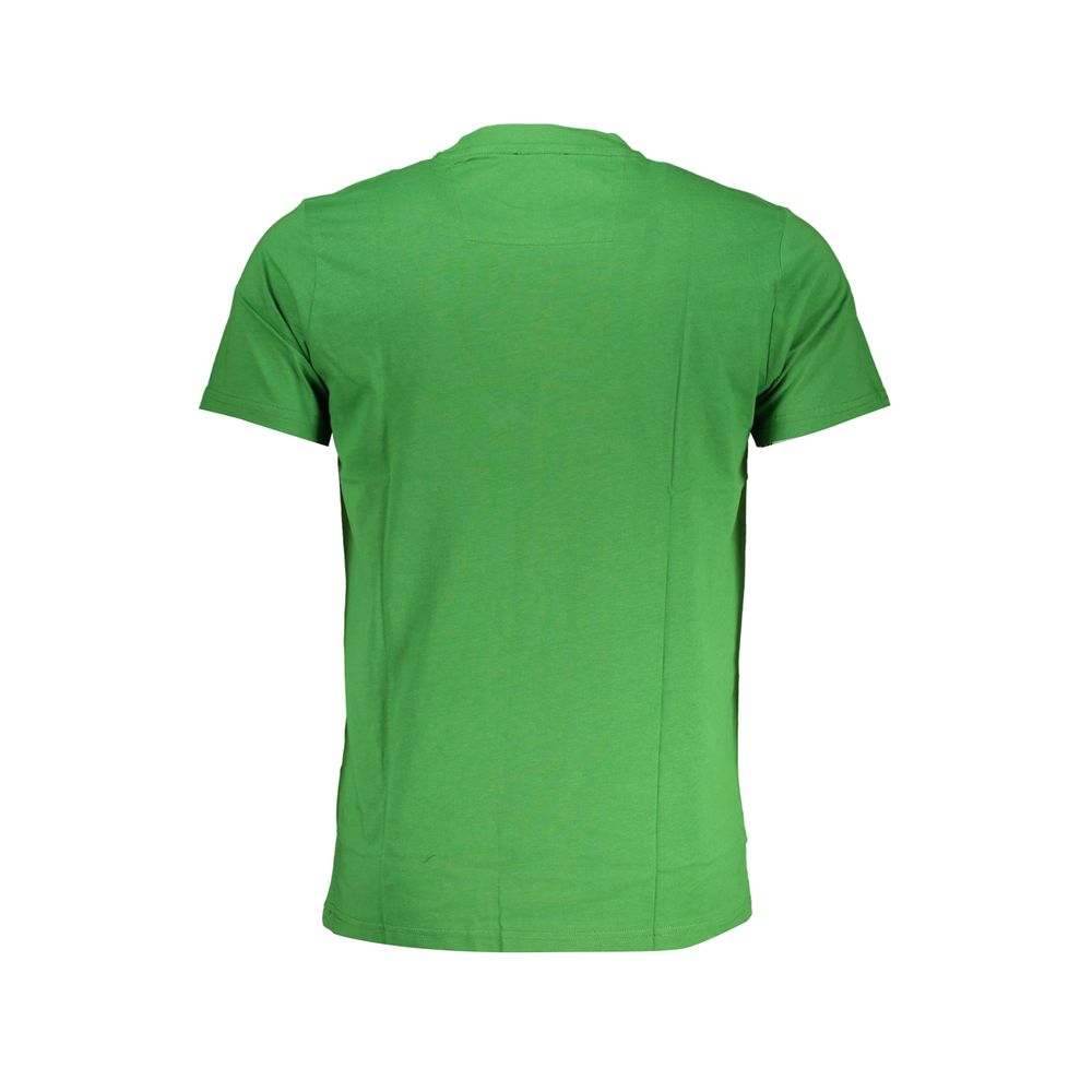 T-Shirt by Cavalli Class for men in cotton green & print features an on trend silhouette, perfectly showcasing a on trend and for an elevated aesthetic.