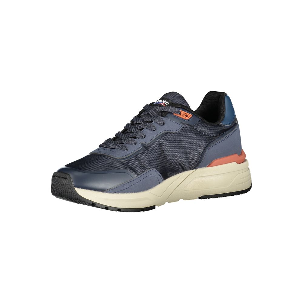 Sneakers by Blauer for men in polyester blue features a sumptuous design, perfectly showcasing the sumptuous fashion style of this Men's Fashion Polyester Sneakers.