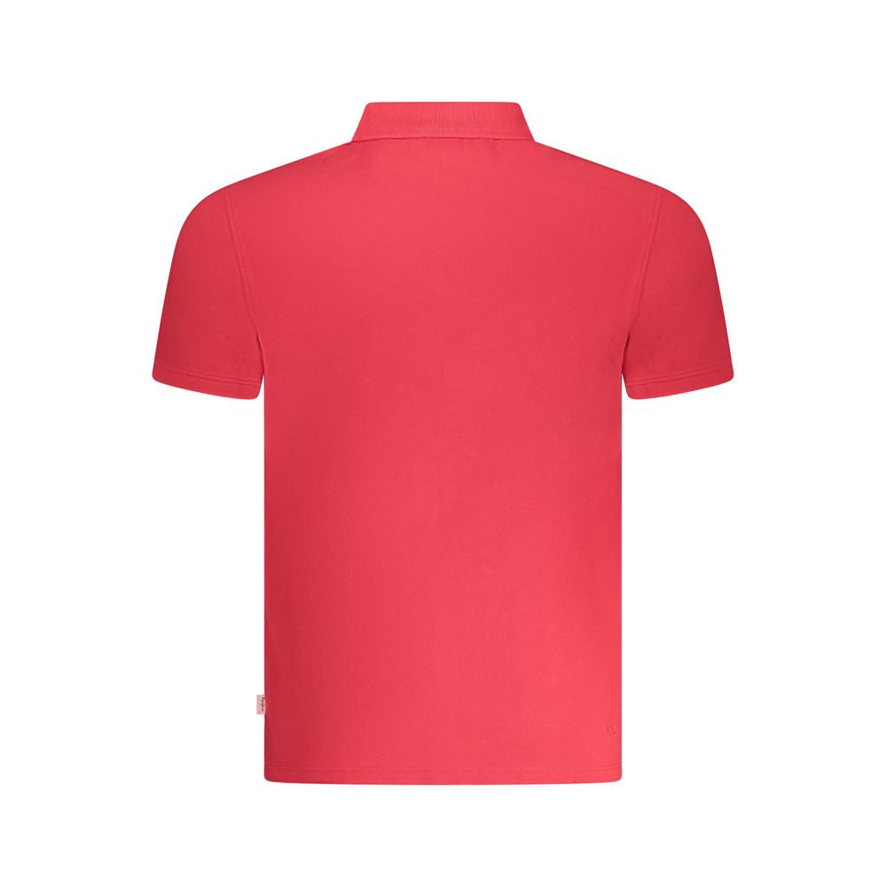 Polo Shirt by Pepe Jeans for men in cotton red & signature presents a sleek silhouette, featuring a refined and for a sleek finish.
