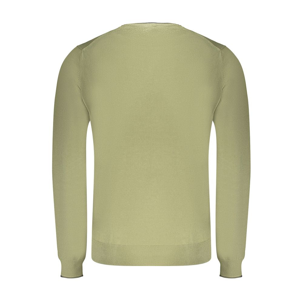 Sweater by North Sails for men in cotton green features an tactile silhouette, showcasing a sophisticated and tactile for a refined finish.