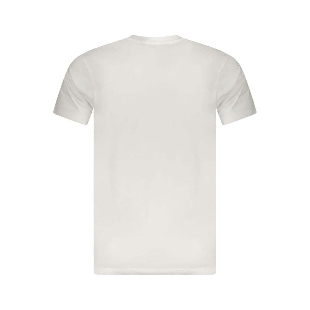 T-Shirt by Cavalli Class for men in cotton white & print features a plush silhouette, showcasing a sophisticated and for a truly plush finish.
