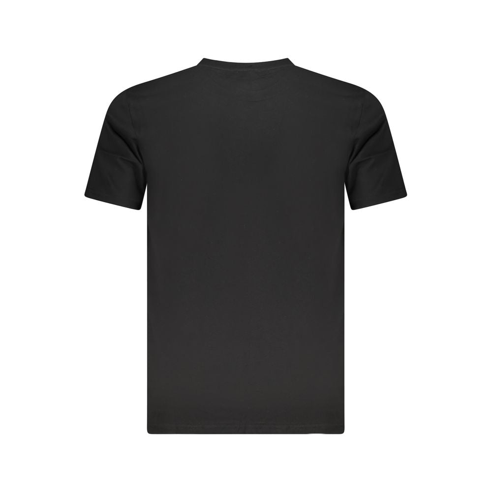 T-Shirt by Cavalli Class for men in cotton black & print showcases a chic silhouette, artfully detailed with a chic and for a chic finish.