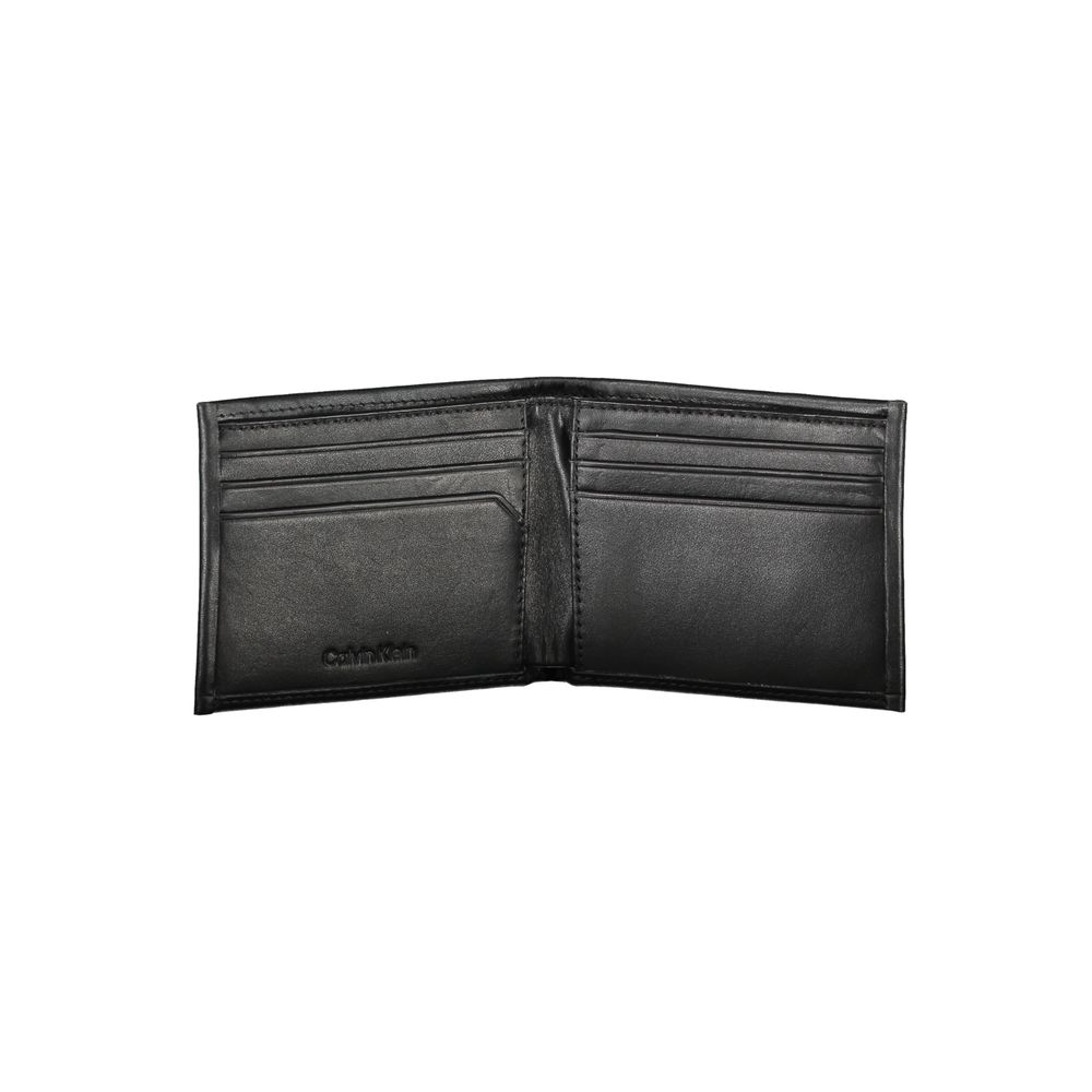 Cardholder Wallet by Calvin Klein for men in polyester & polyethylene black & print presents a architectural silhouette from the Polyester & Polyethylene Cardholder Wallet collection, showcasing architectural card-organization rfid-protection for a architectural finish.