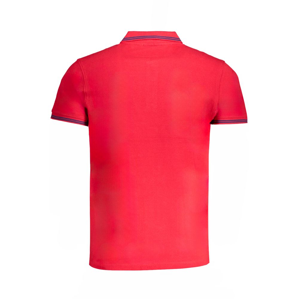 Polo Shirt by Cavalli Class for men in cotton green & red features a eye catching silhouette, showcasing a refined and for a eye catching finish.