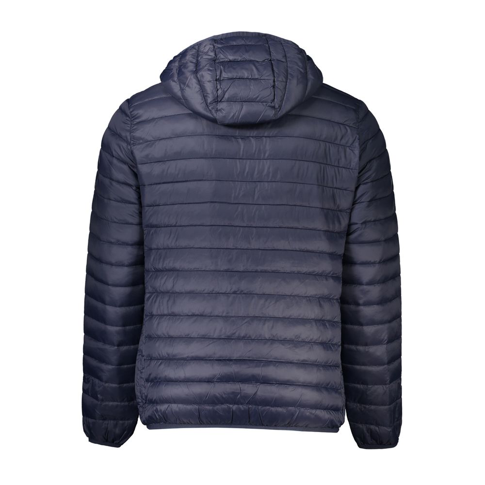 Cavalli Class The Blend Men's Polyamide Hooded Jacket - Blue