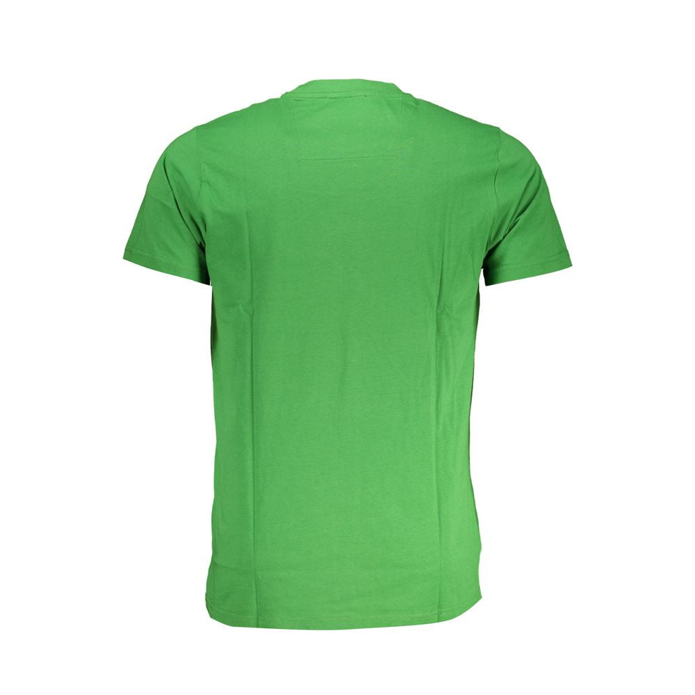 Cavalli Class Men's Crew Neck Cotton T-Shirt - Green Print