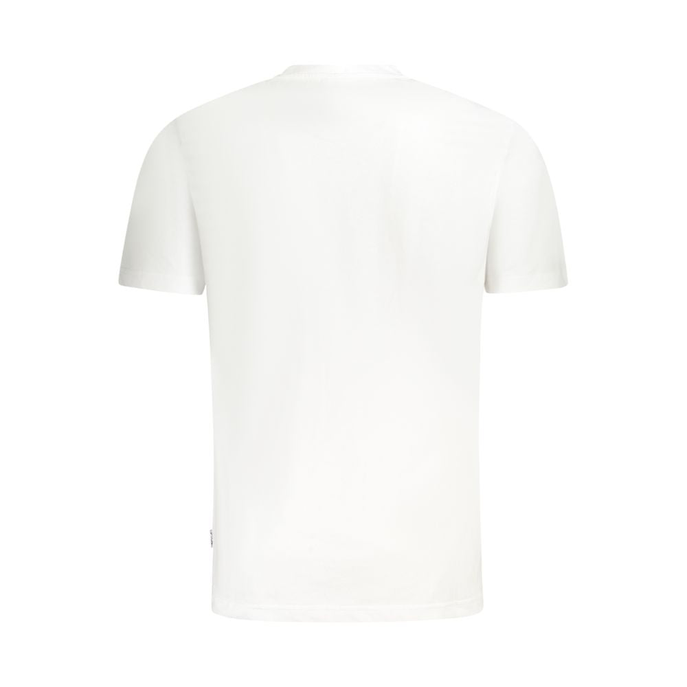 T-Shirt by Fila for men in cotton white & print showcases a chic silhouette, artfully detailed with a chic and for a chic finish.