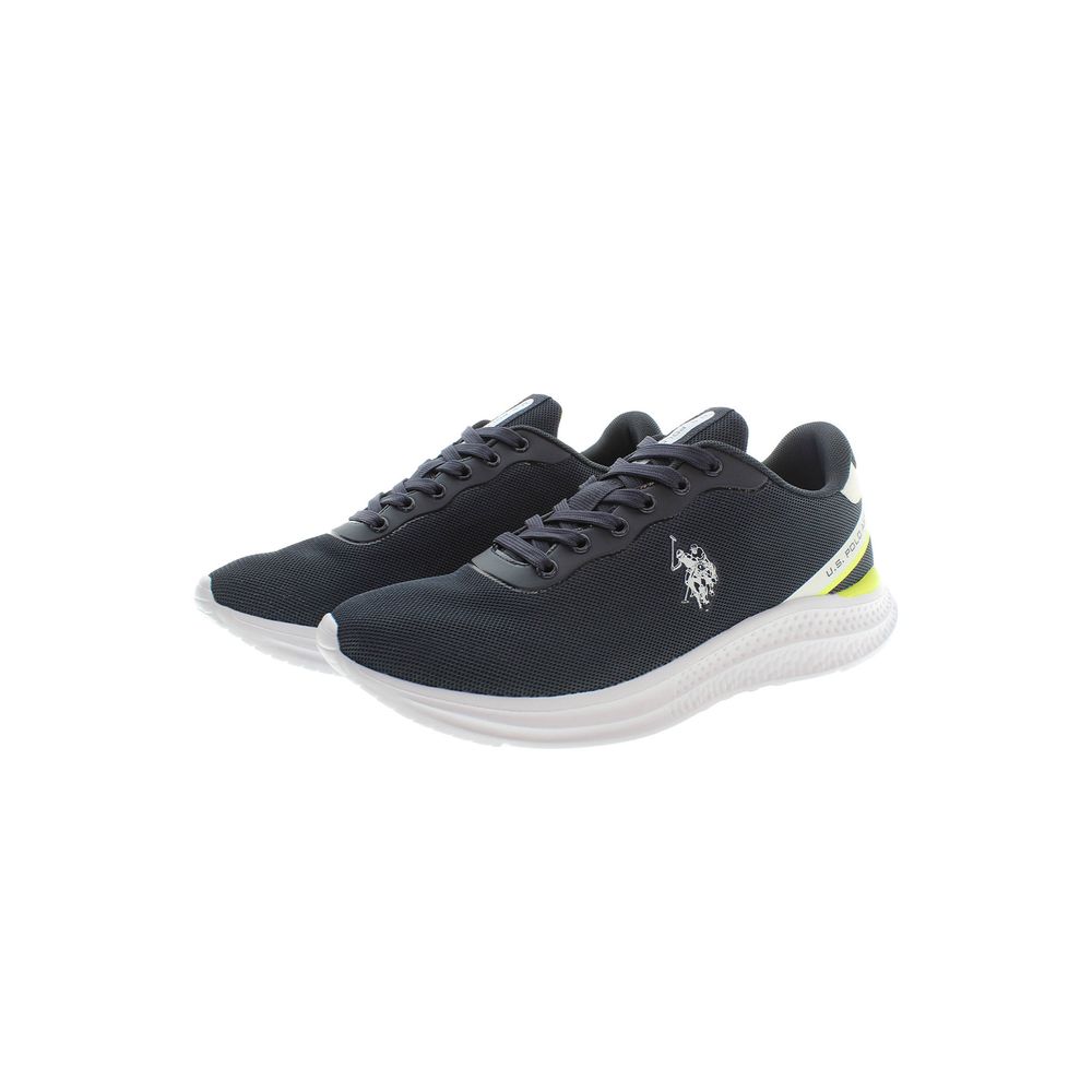 Sneakers by U.S. POLO ASSN. for men in polyester & polyethylene blue & signature presents a sumptuous silhouette, artfully capturing the essence of the Men's Casual Polyester & Polyethylene Sneakers with its sumptuous casual style design.
