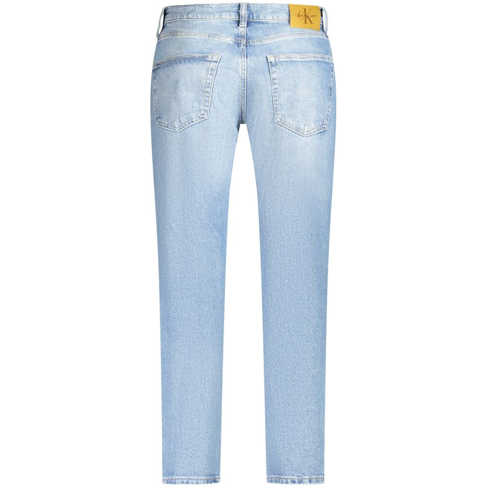 Calvin Klein Light Blue Cotton Men Jeans