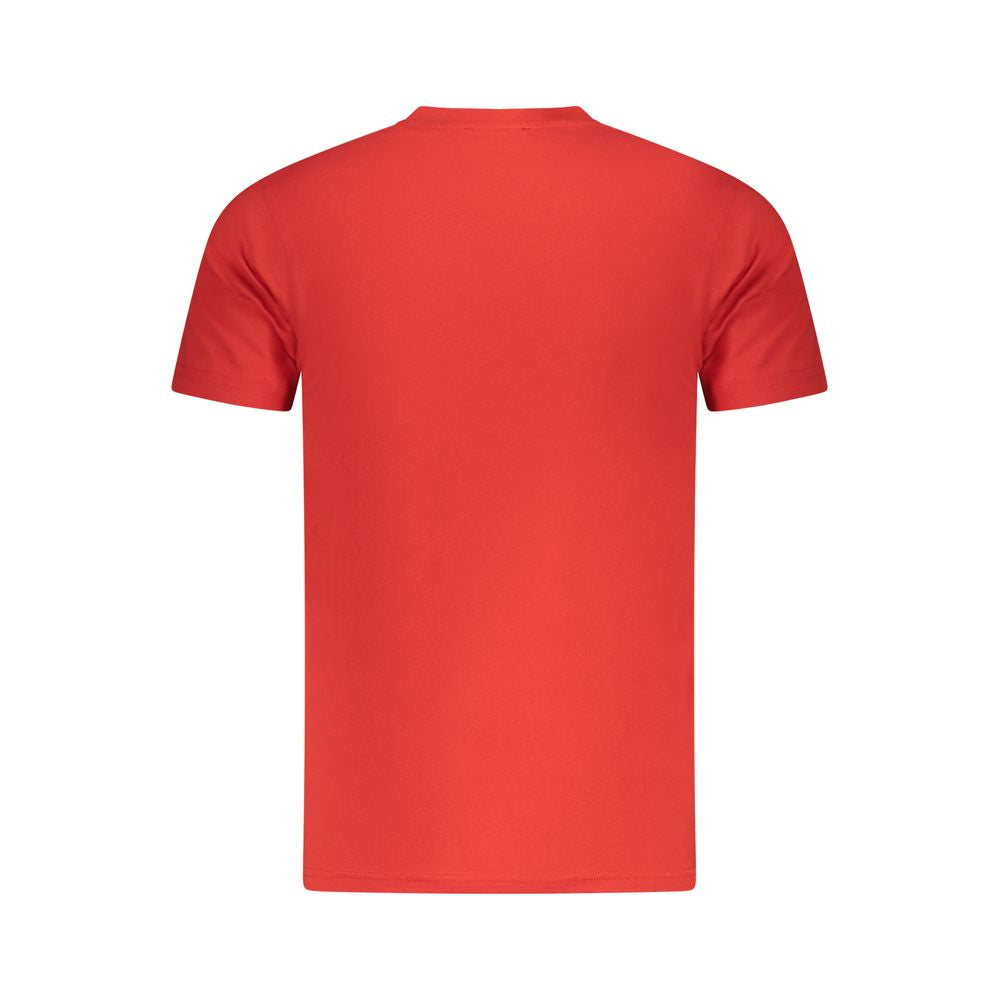 Polo Shirt by Cavalli Class for men in denim cotton red & print features a eye catching silhouette, showcasing a refined and for a eye catching finish.