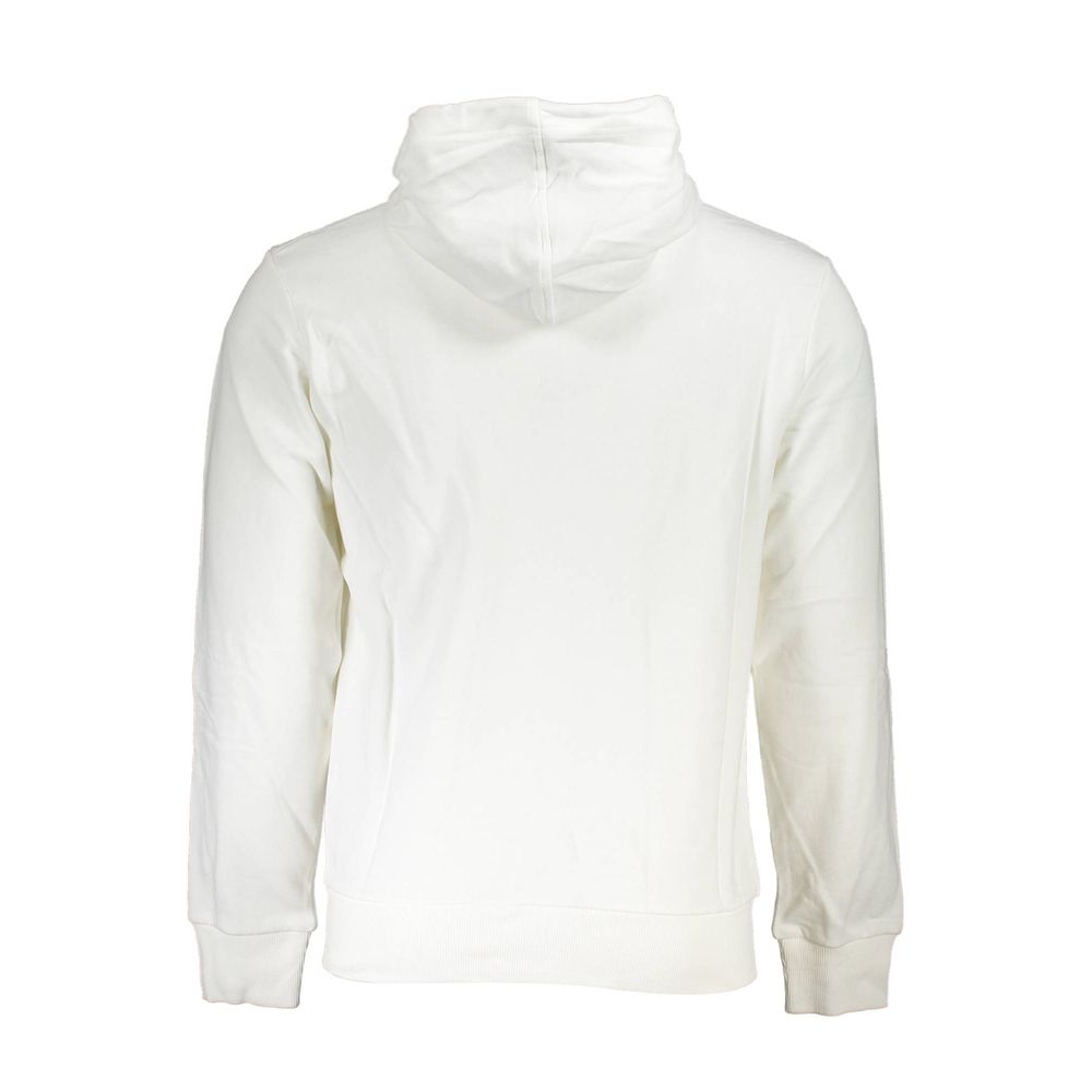 Hooded Sweatshirt Hoodie by La Martina for men in cotton white & print features an dramatic silhouette, showcasing a sophisticated hooded neckline and dramatic for a refined, modern aesthetic.