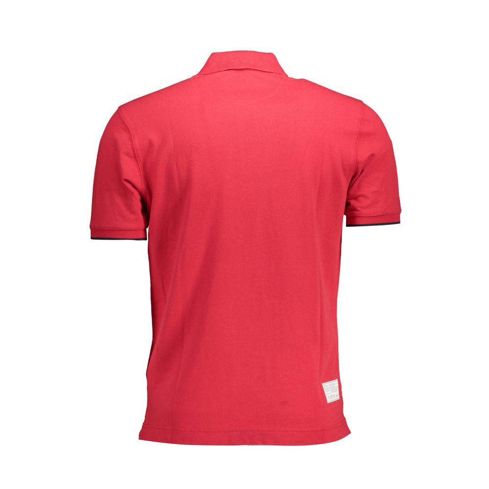 Polo Shirt by La Martina for men in stretch cotton pink & red showcases a sharp silhouette, detailed with a refined and sharp for a sophisticated finish.