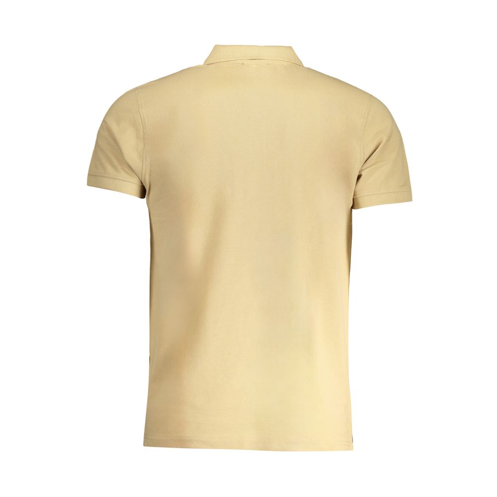 Polo Shirt by Cavalli Class for men in cotton beige & print features a eye catching silhouette, showcasing a refined and for a eye catching finish.