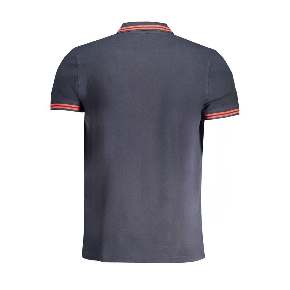 Polo Shirt by Cavalli Class for men in cotton blue showcases a enviable silhouette, featuring a refined and for a enviable finish.