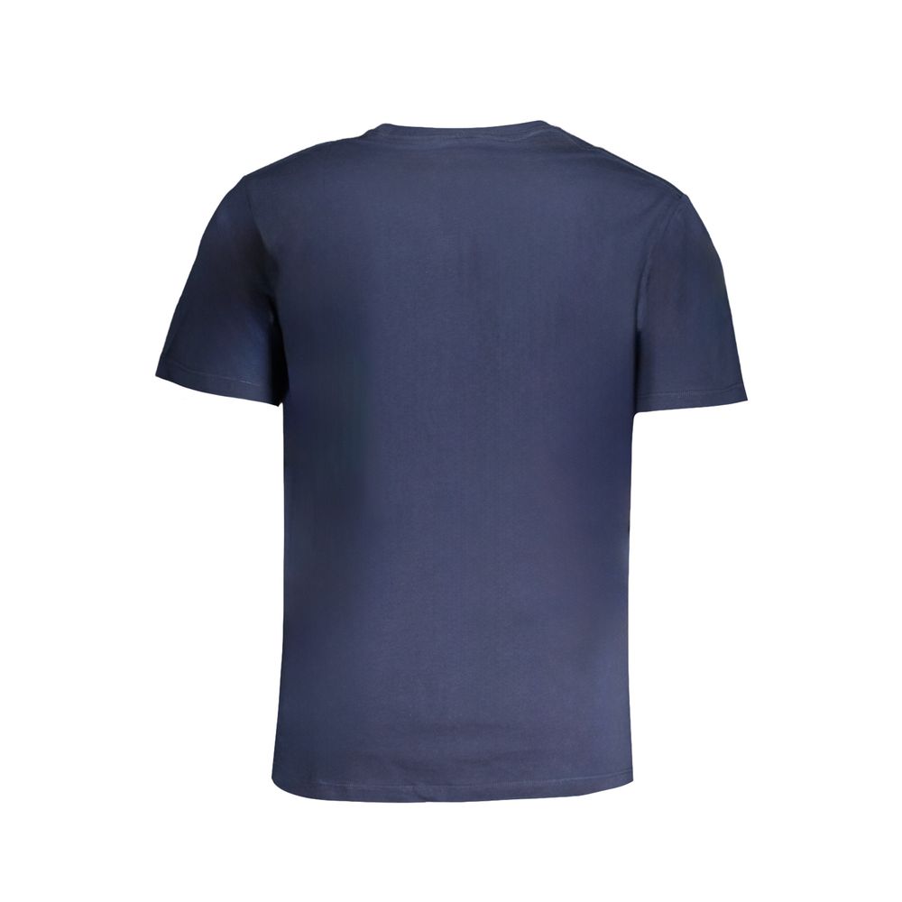 T-Shirt by Pepe Jeans for men in cotton blue & print showcases a fashionable silhouette, elegantly detailed with a fashionable and for a sophisticated, high-fashion look.