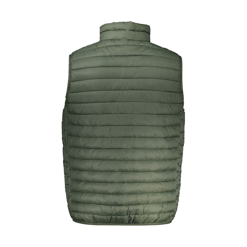 Vest by North Sails for men in polyamide green showcases a dynamic silhouette, perfectly balancing lightweight & pockets with a dynamic for a sophisticated, high-fashion look.