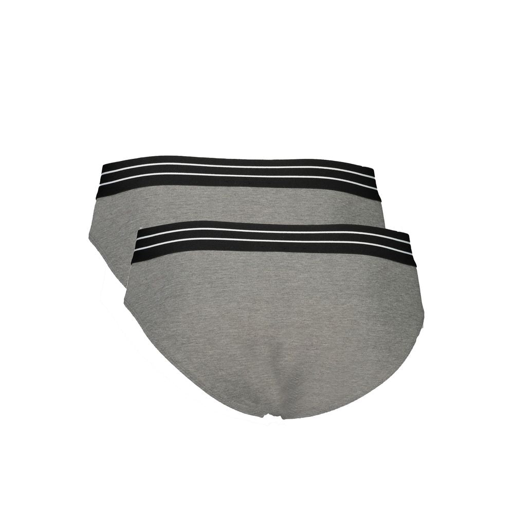 This Underwear Briefs by Cavalli Class for men in stretch cotton brown, gray & print offers a nuanced fit, showcasing a nuanced silhouette from the Icon Men's Stretch Cotton Underwear Briefs collection.