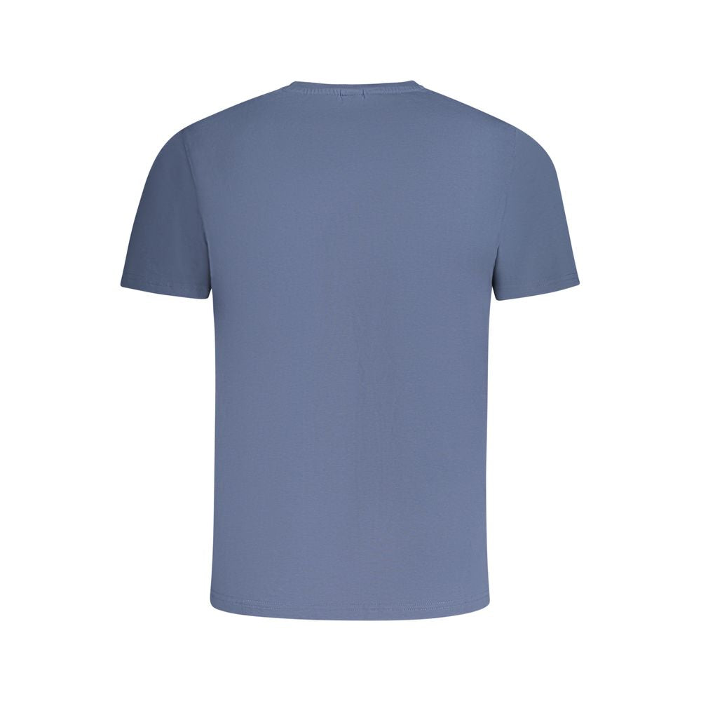 T-Shirt by North Sails for men in cotton blue & print showcases a fashionable silhouette, elegantly detailed with a fashionable and crew neckline for a sophisticated, high-fashion look.