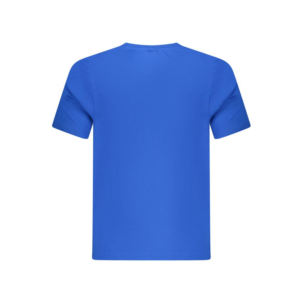 T-Shirt by North Sails for men in cotton blue showcases a unassuming silhouette, artfully detailed with a refined crew neckline and unassuming for a sophisticated, contemporary look.