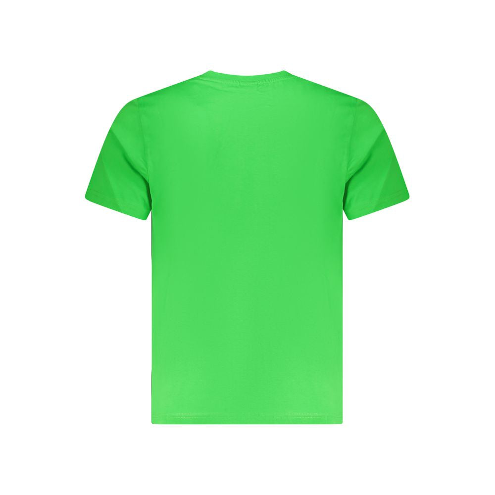 North Sails Men's Crew Neck Cotton T-Shirt - Green Print