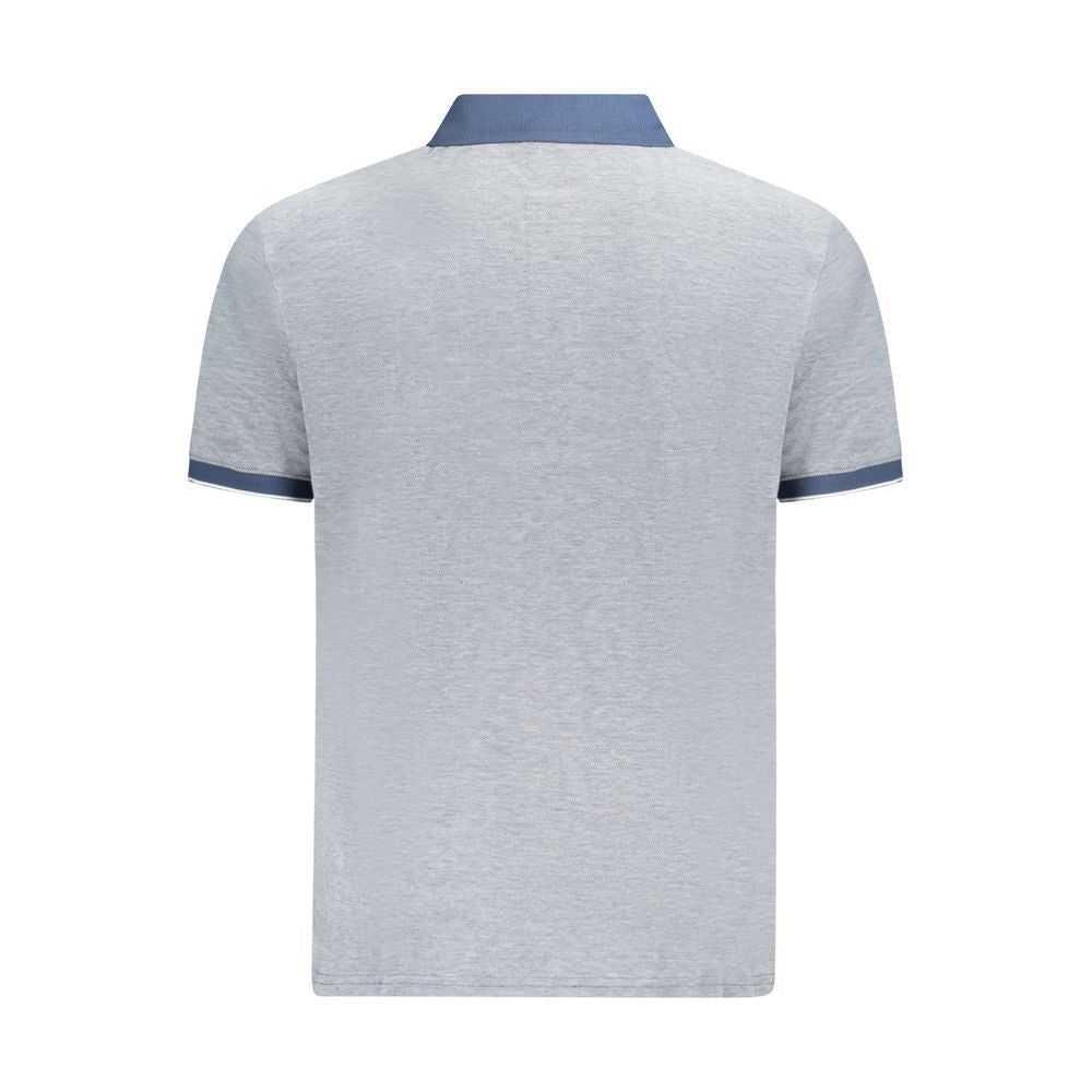 Polo Shirt by Timberland for men in cotton blue showcases a sharp silhouette, detailed with a refined and sharp for a sophisticated finish.