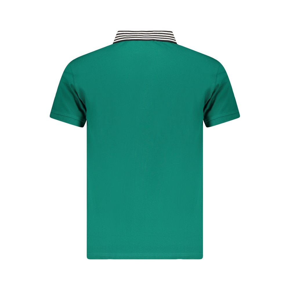 Polo Shirt by Cavalli Class for men in cotton green presents a distinguished silhouette, showcasing a sophisticated and distinguished for a truly distinguished finish.
