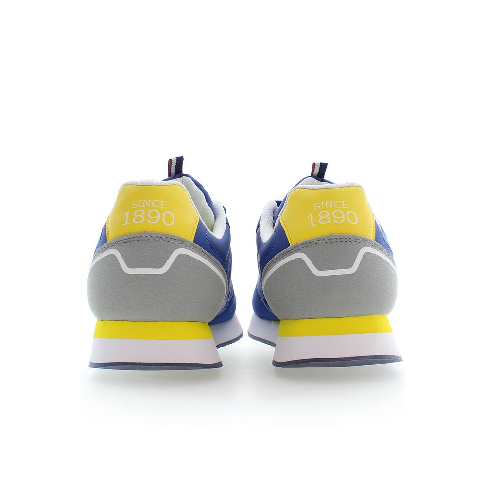 Sneakers by U.S. POLO ASSN. for men in polyester & polyethylene blue presents a sumptuous silhouette from the Men's Casual Polyester & Polyethylene Sneakers collection, showcasing a sumptuous casual style for an elevated aesthetic.