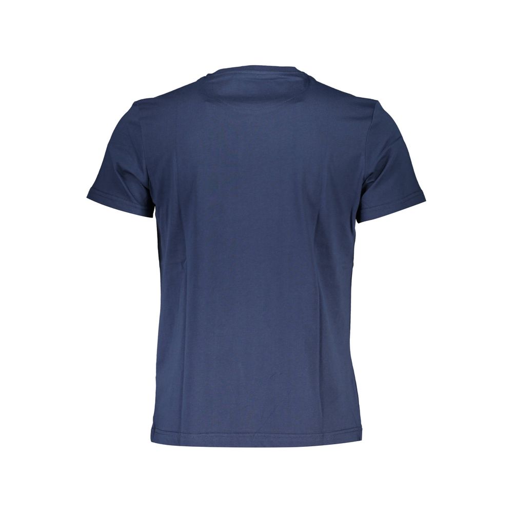 T-Shirt by La Martina for men in cotton blue & print showcases a fashionable silhouette, elegantly detailed with a fashionable and for a sophisticated, high-fashion look.