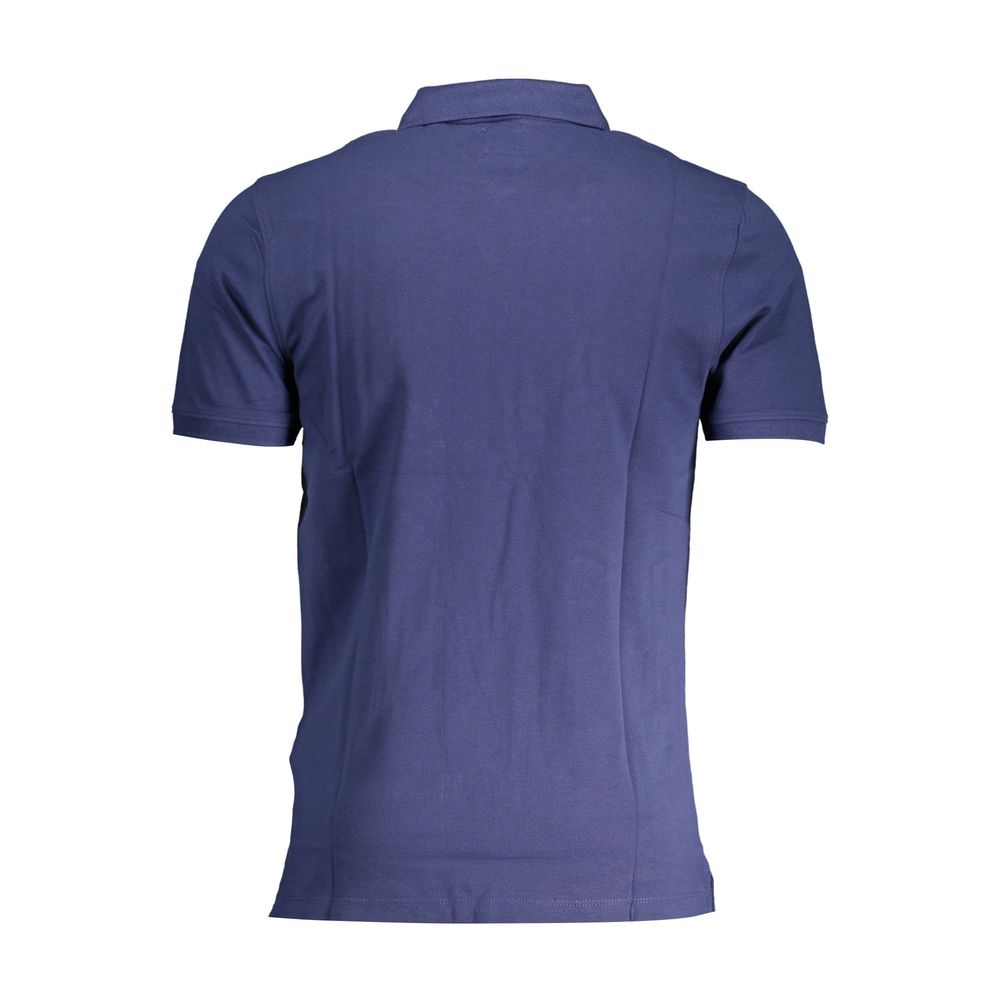 Polo Shirt by Levi's for men in cotton blue presents a crisp silhouette, artfully detailed with a crisp and crisp .